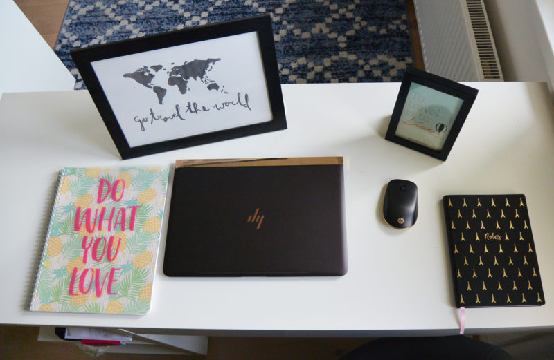 Desk in office